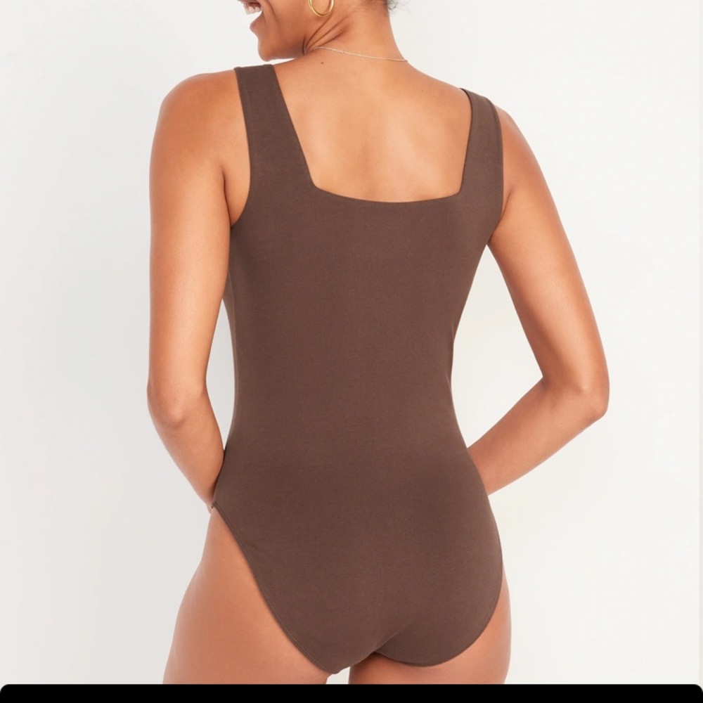 Old Navy Square-Neck Bodysuit Sz Medium - Picture 8 of 8